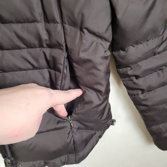 Calvin Klein black duck down filled puffer coat Size XS Ski Cabincore Comfycore - Picture 8 of 12